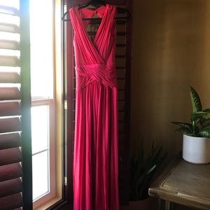 Long pink occasion dress